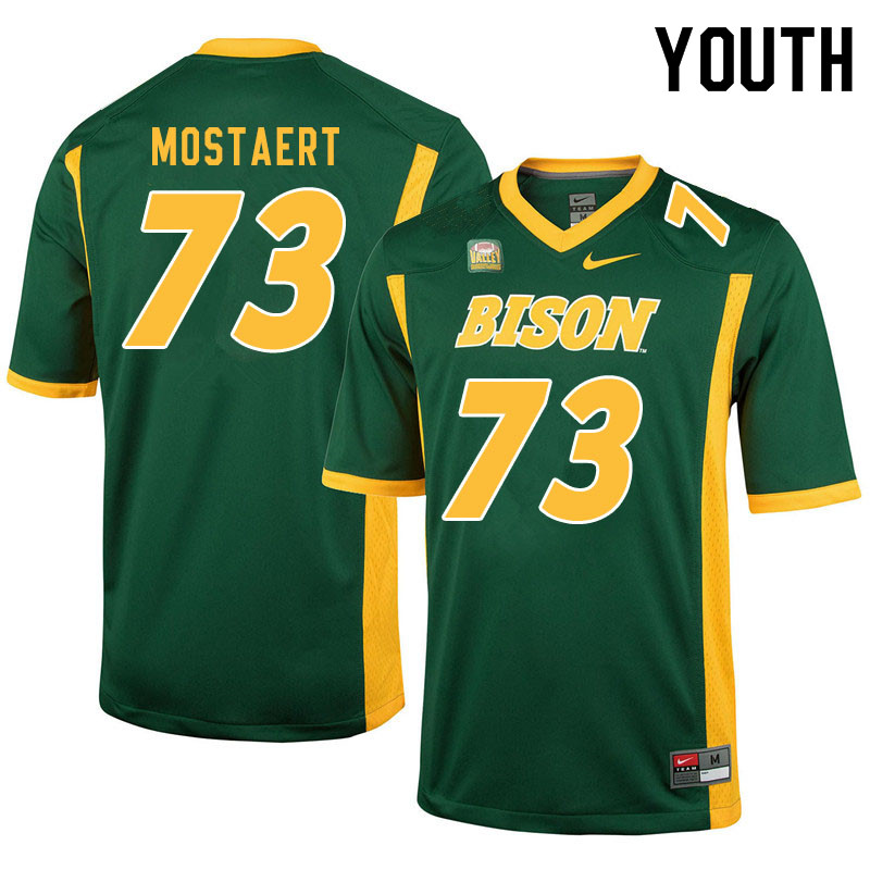 Youth #73 Eli Mostaert North Dakota State Bison College Football Jerseys Sale-Green - Click Image to Close